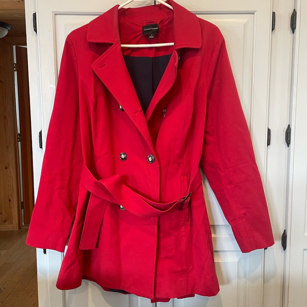 Lightweight Red Trenchcoat